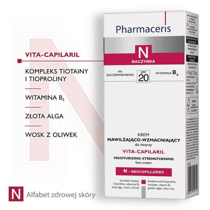Pharmaceris N Vita-Capilaril Krem nawilżająco-wzmacniający