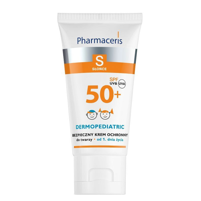 Pharmaceris S Bezpieczny krem ochronny do twarzy dla dzieci SPF50+ 