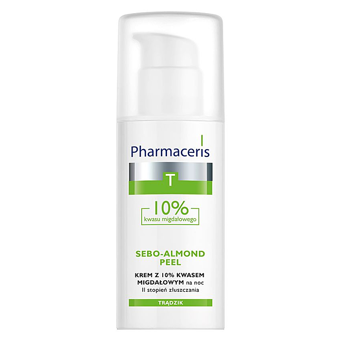 Pharmaceris T Sebo-Almond Peel Krem na noc z 10% kwasem migdałowym