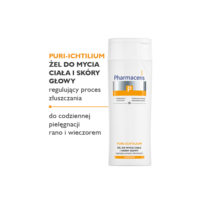Pharmaceris P Puri Ichtilium Żel do mycia ciała i skóry głowy