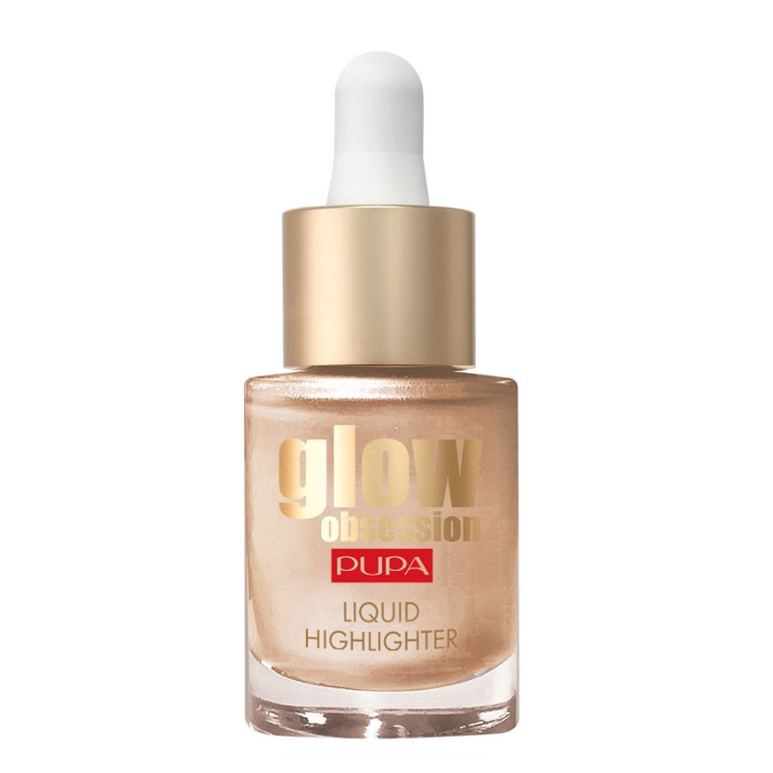 Pupa Glow Obsession Rozświetlacz w płynie Metallic Effect 002 Moon Light