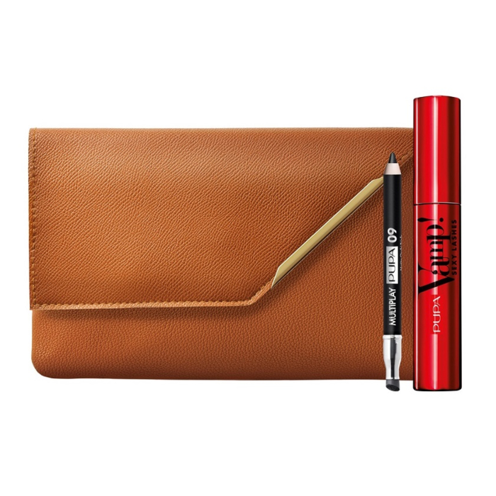 Pupa Zestaw: Vamp! Sexy Lashes Mascara + Kredka do oczu Multiplay Special Size + Kosmetyczka