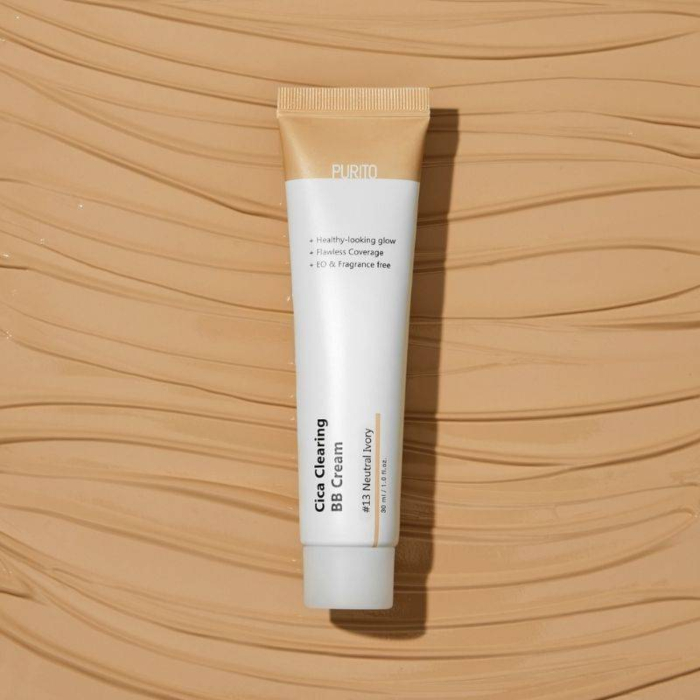 Purito Cica Clearing Regenerujący krem BB z wąkrotą azjatycką, 13 Neutral Ivory 