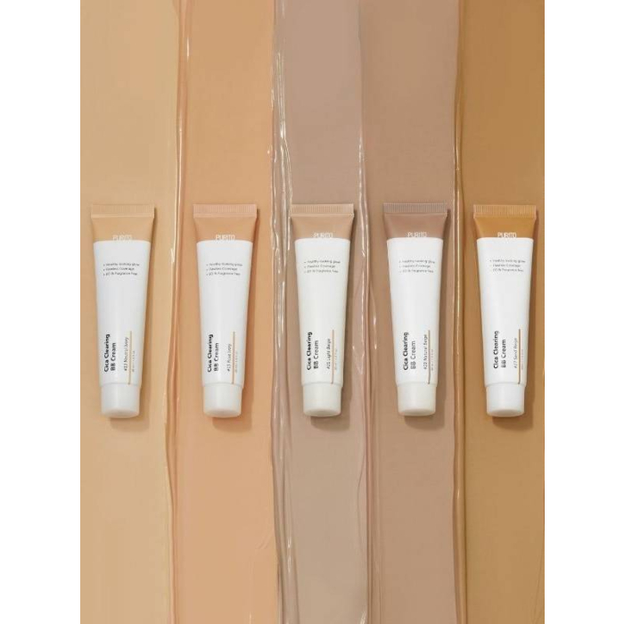 Purito Cica Clearing Regenerujący krem BB z wąkrotą azjatycką, 27 Sand Beige