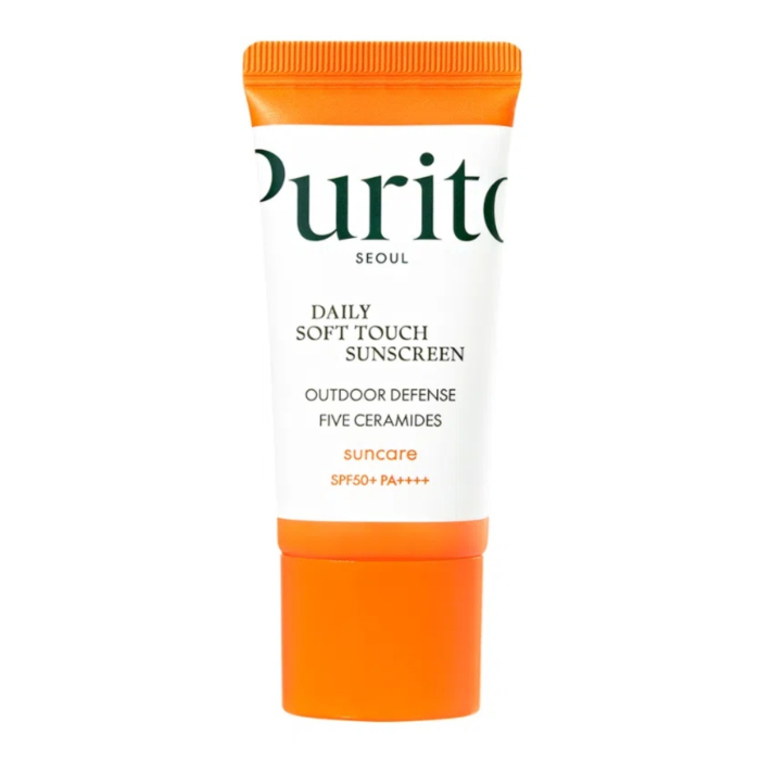 Purito Daily Soft Touch Sunscreen Codzienny krem do opalania z ceramidami SPF 50+ PA++++, 15 ml
