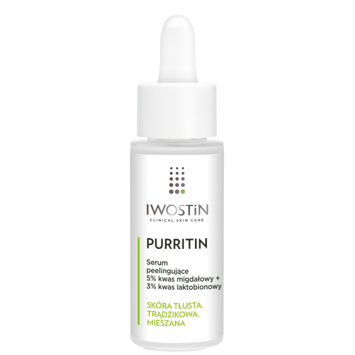 Iwostin Purritin 5% Kwas Migdałowy + 3% Kwas Laktobionowy Peelingujące serum do twarzy