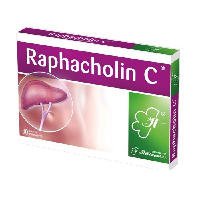 Raphacholin C tabletki drażowane 30 tabl.