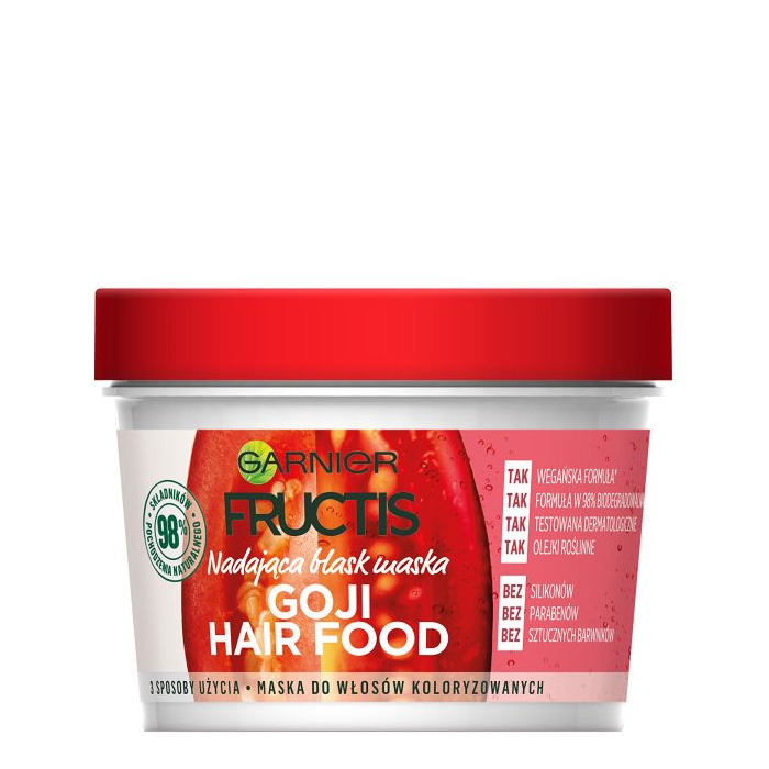 Fructis Maska do włosów farbowanych, Jagody Goji