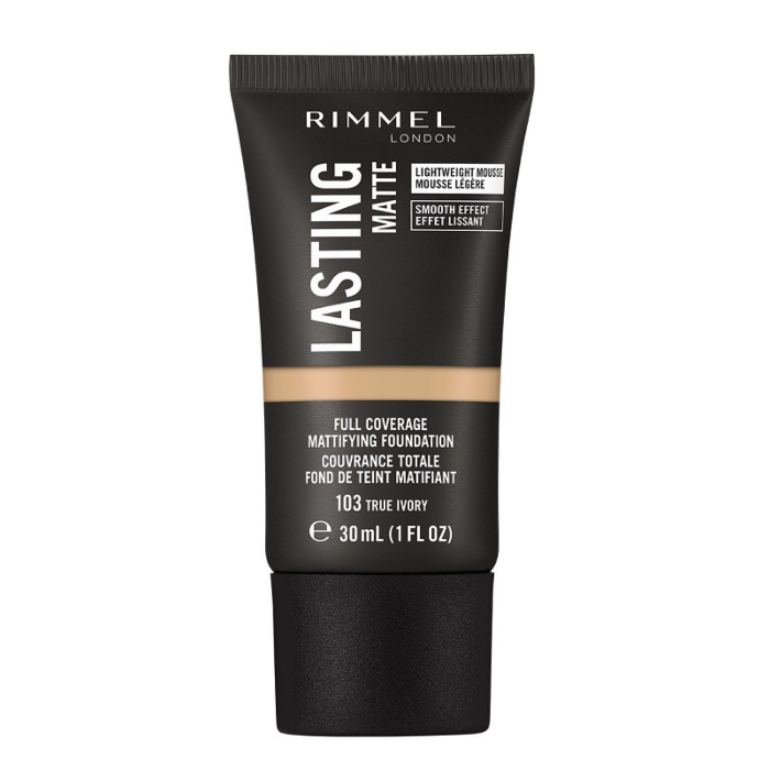 Rimmel Lasting Matte Matujący podkład do twarzy, 103 True Ivory