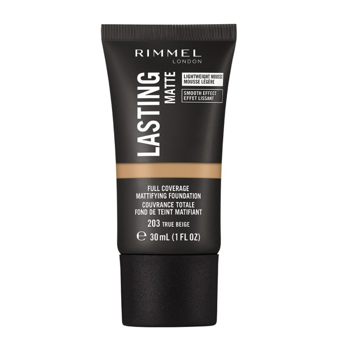 Rimmel Lasting Matte Matujący podkład do twarzy, 203 True Beige