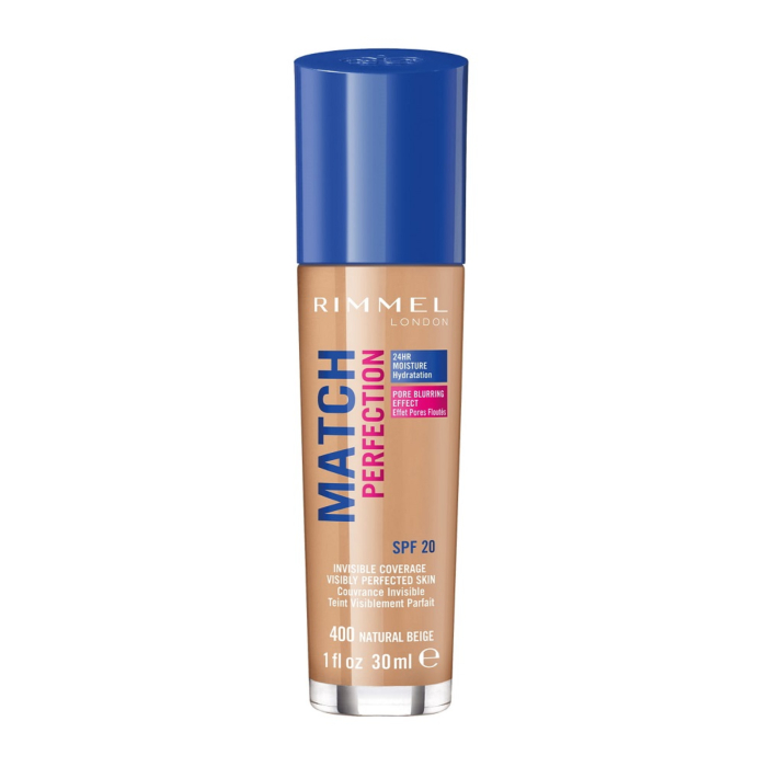 Rimmel Match Perfection Podkład do twarzy, 400 Natural Beige, 30 ml