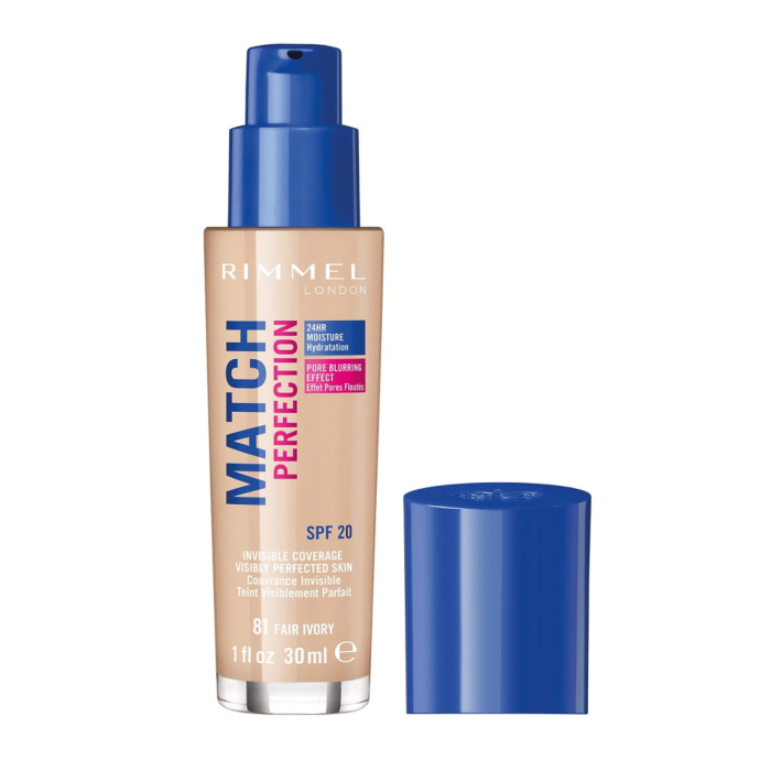 Rimmel Match Perfection Podkład do twarzy, 081 Fair Ivory, 30 ml
