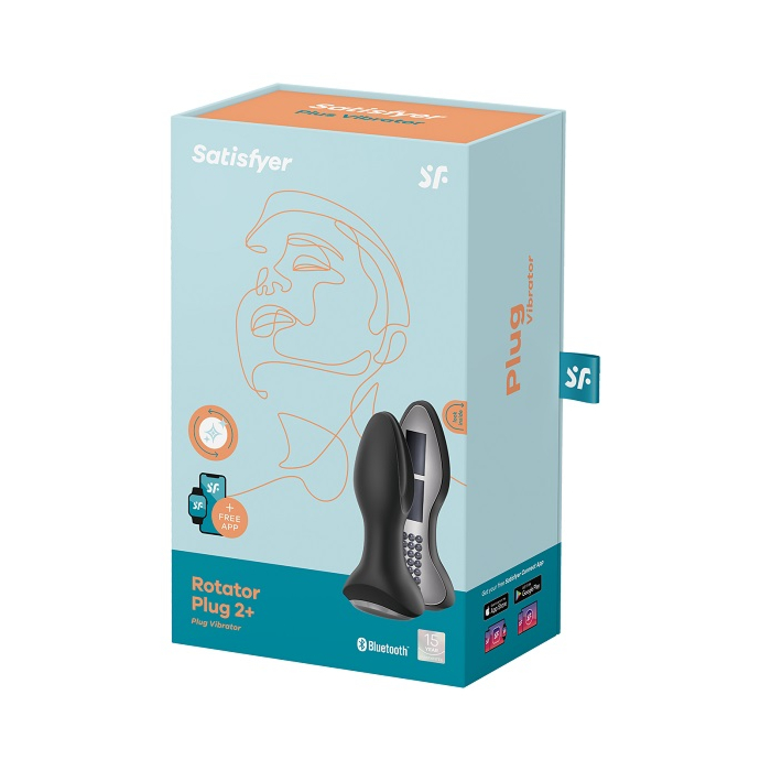 Satisfyer Rotator Plug 2+ Black Masażer intymny