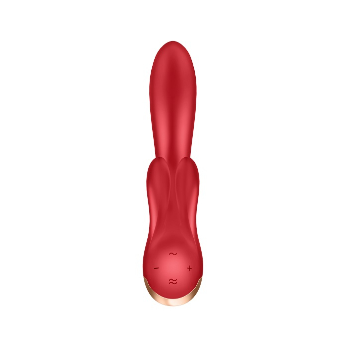 Satisfyer Masażer Double Flex Connect App Red