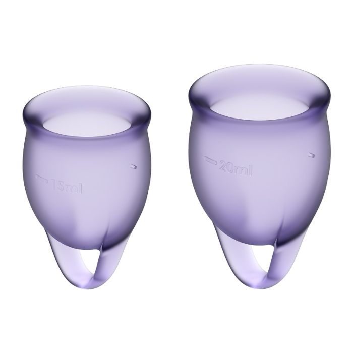 Satisfyer Feel Confident Menstrual Cup Kubeczki menstruacyjne, Lila