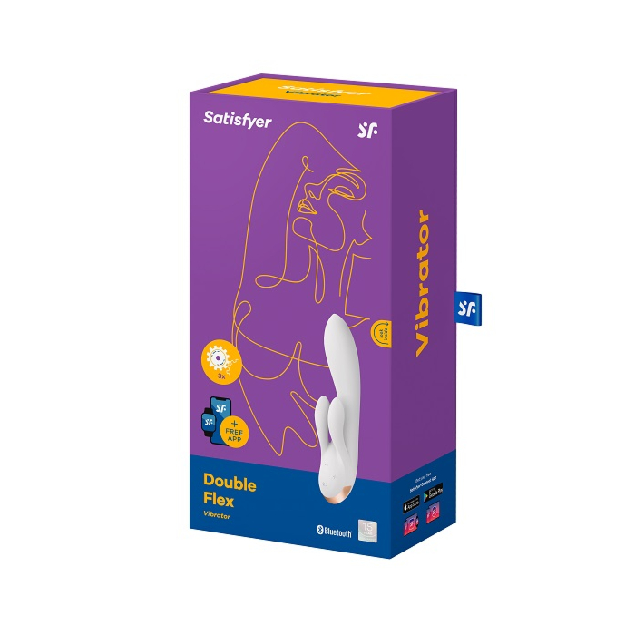 Satisfyer Masażer Double Flex Connect App White