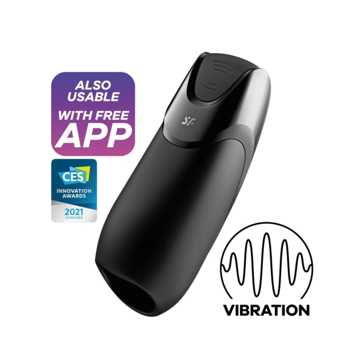 Satisfyer Men Vibration Connect App+ Black Masażer intymny