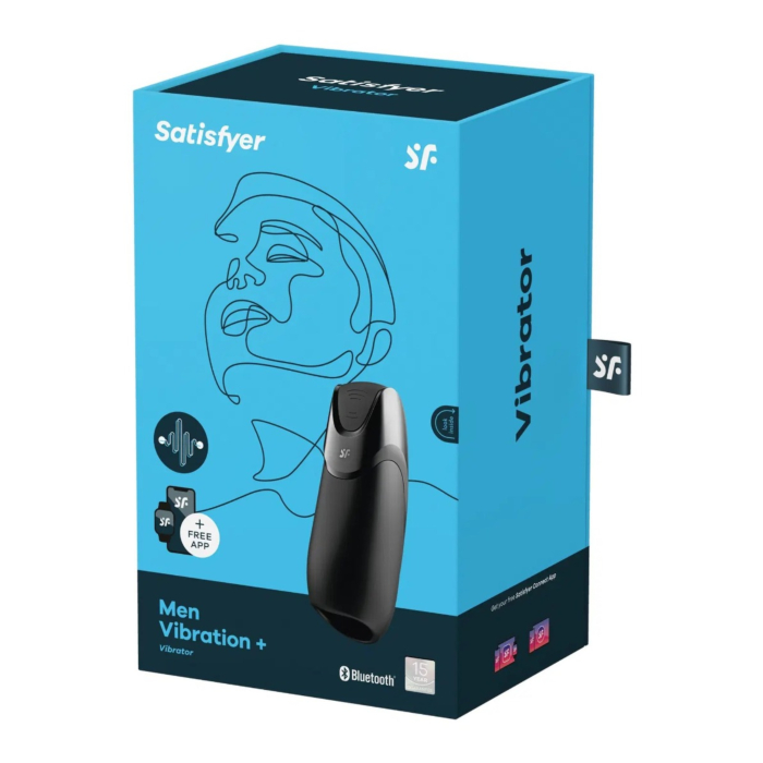 Satisfyer Men Vibration Connect App+ Black Masażer intymny