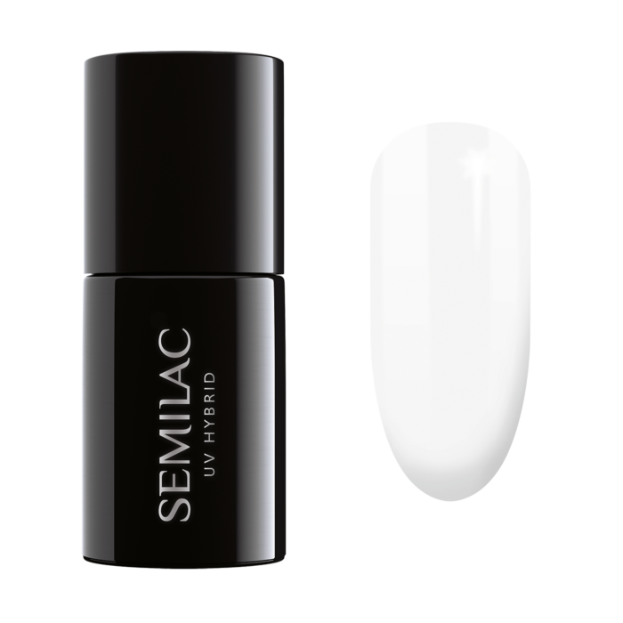 Semilac UV Hybrid Lakier hybrydowy, 001 Strong White