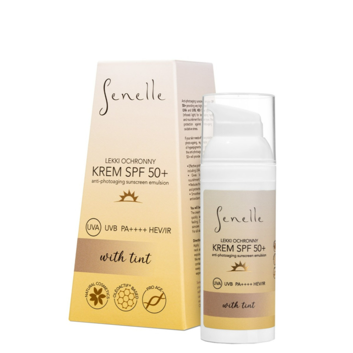 Senelle Lekki Krem ochronny SPF 50+ z Pigmentem