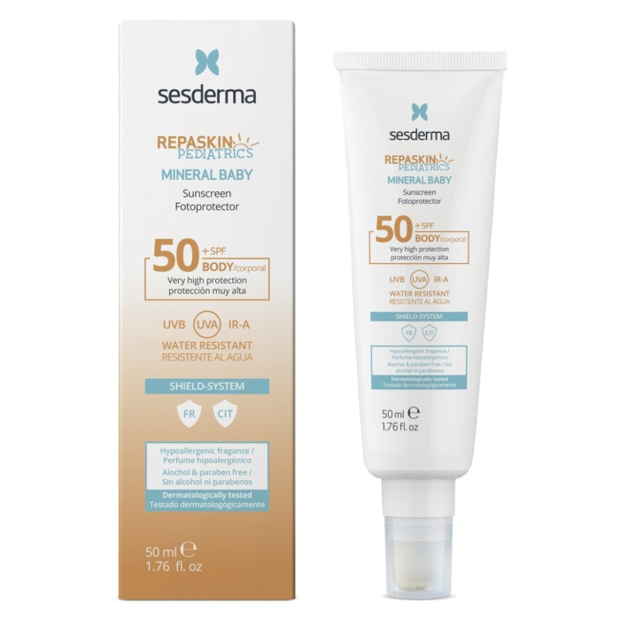Sesderma Repaskin Mineral Baby Mineralny krem do opalania SPF 50+ 
