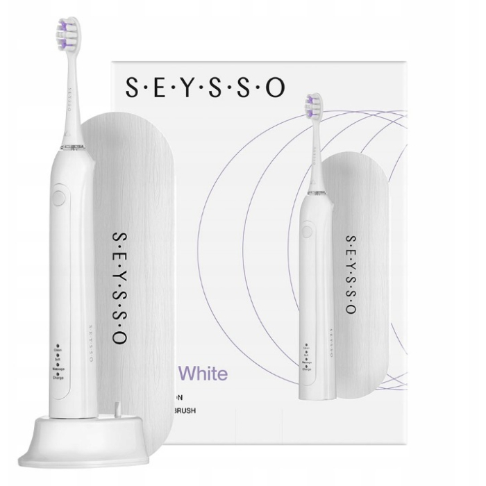 Seysso Carbon Basic, szczoteczka soniczna z etui, White