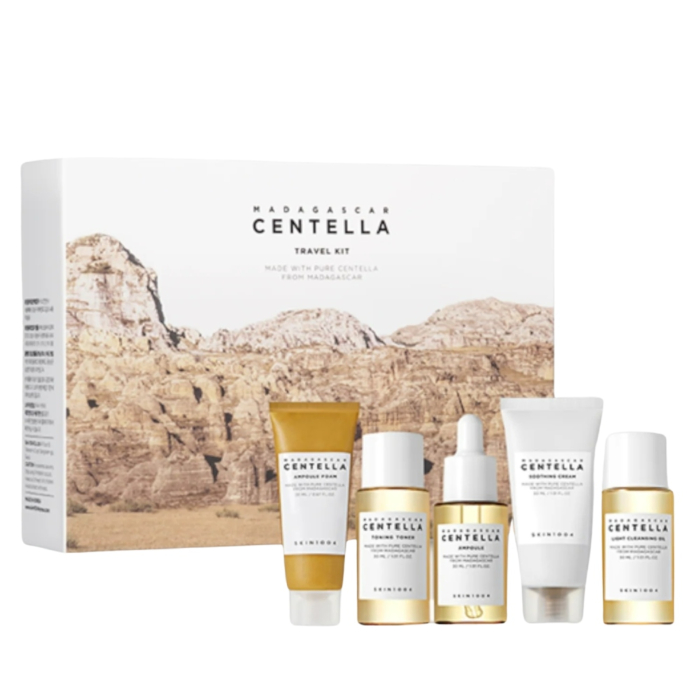 SKIN1004 Magadascar Centella Travel Kit podróżny Zestaw Kosmetyków do pielęgnacji twarzy