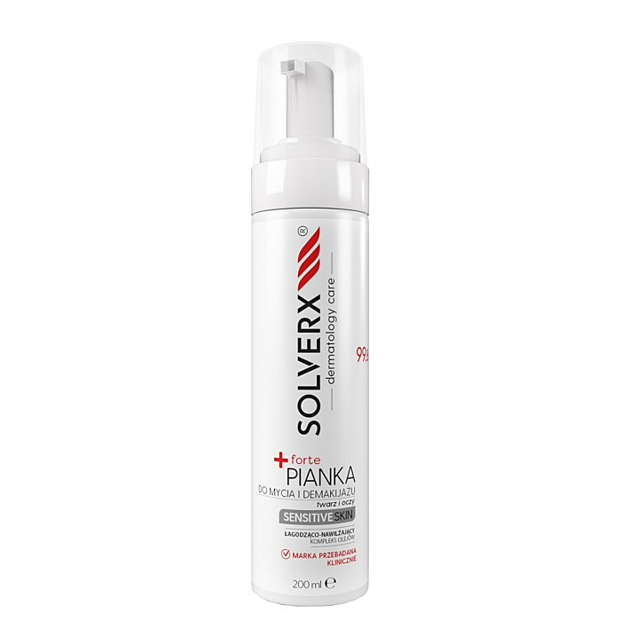 Solverx Sensitive Skin Forte Pianka do mycia twarzy i demakijażu