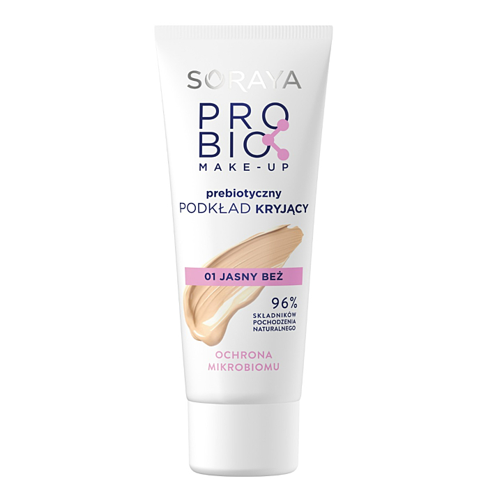 Soraya ProBIO Make-Up Prebiotyczny podkład kryjący 01 Jasny Beż