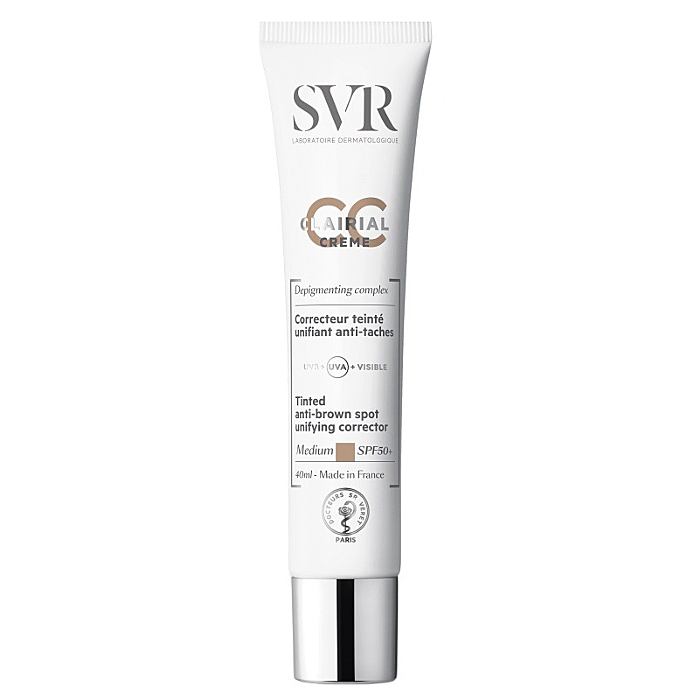 SVR Clairial CC SPF50+ Medium, Krem koloryzujący na przebarwienia 