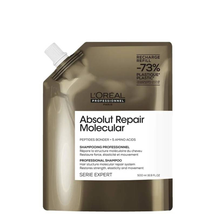 L'Oréal Professionnel Paris Serie Expert Absolut Repair Molecular Szampon Refill, 500 ml