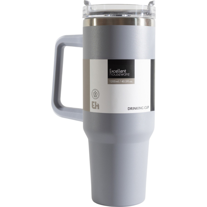 Kubek XXL z uchwytem, styl retro outdoor, 1200 ml