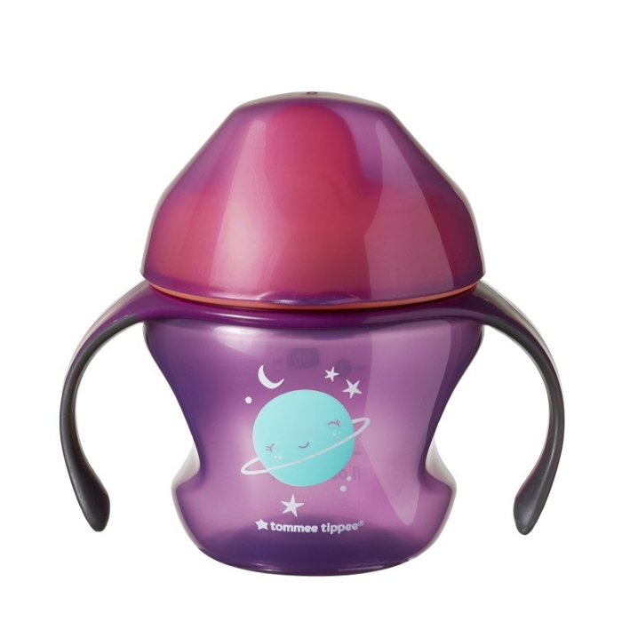 Tommee Tippee Kubek Pierwszy z Uchwytami 4M+ Fioletowy