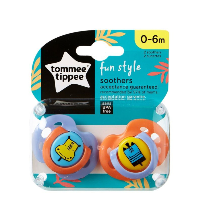 Tommee Tippee Smoczek Uspokajający Fun Style 0-6M