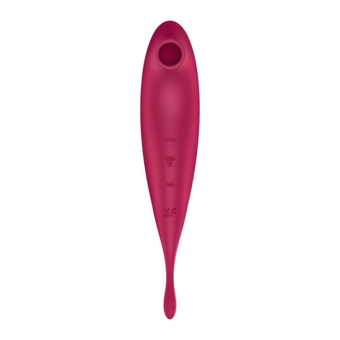 Satisfyer Masażer Twirling Pro Connect app Dark Red