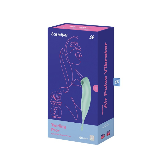 Satisfyer Masażer Twirling Pro Connect App Mint