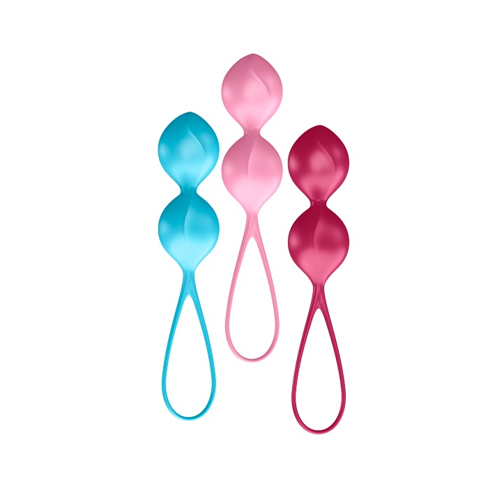Satisfyer V Balls Zestaw 3-częściowy zestaw kulek gejszy do ćwieczeń dna miednicy