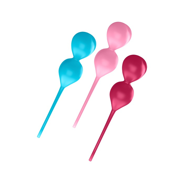 Satisfyer V Balls Zestaw 3-częściowy zestaw kulek gejszy do ćwieczeń dna miednicy