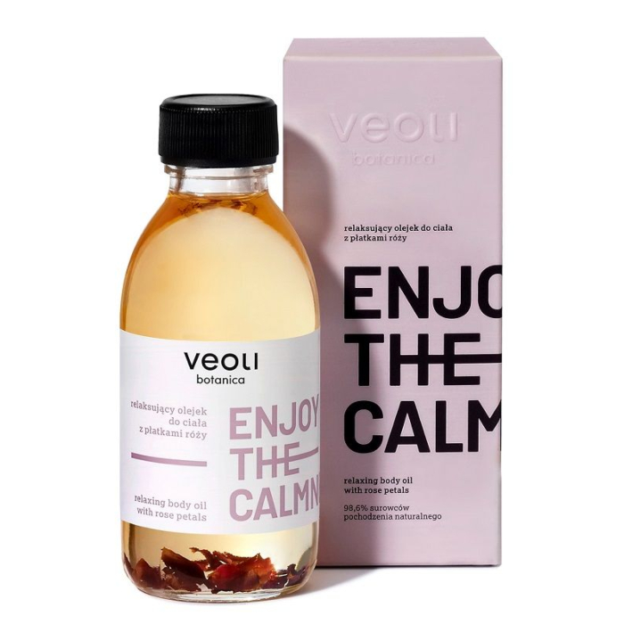 Veoli Botanica Enjoy The Calmness Relaksujący olejek do ciała z płatkami róży