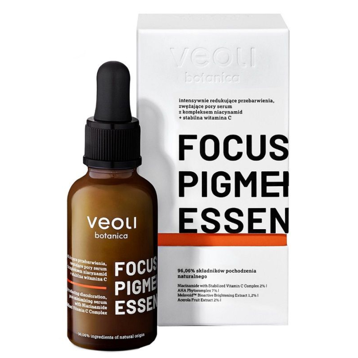 Veoli Botanica Focus Pigmentation Essence serum Redukujące Przebarwienia i Zwężające Pory