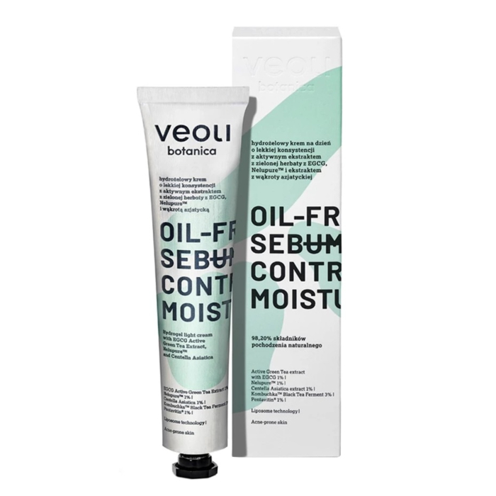 Veoli Botanica Oil-Free Sebum Control Moisturizer Hydrożelowy krem na dzień