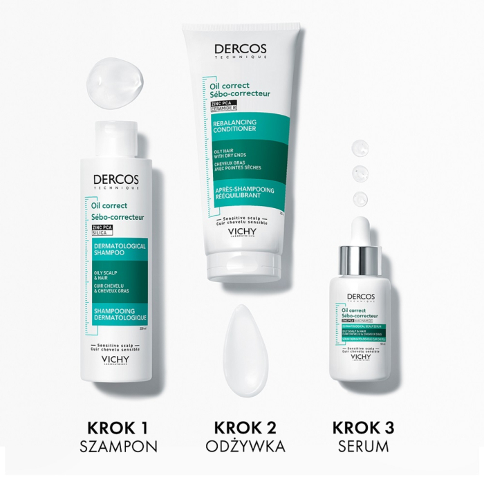 Vichy Dercos Oil Correct dla przetłuszczających się włosów szampon