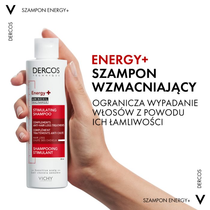 Vichy Dercos szampon wzmacniający do włosów z aminexilem, 400 ml