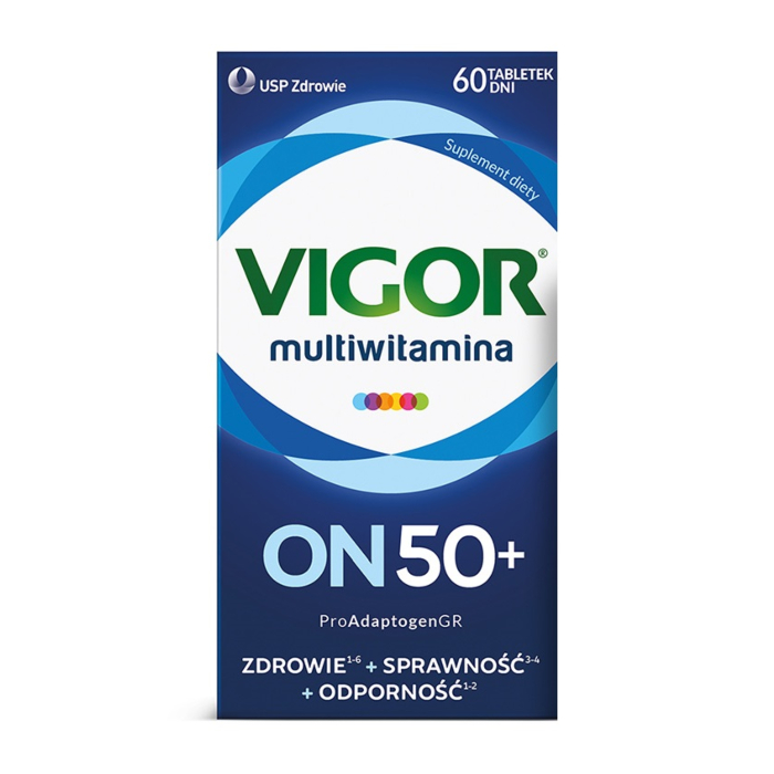 Vigor Multiwitamina On 50+, Zestaw witamin i minerałów, Tabletki