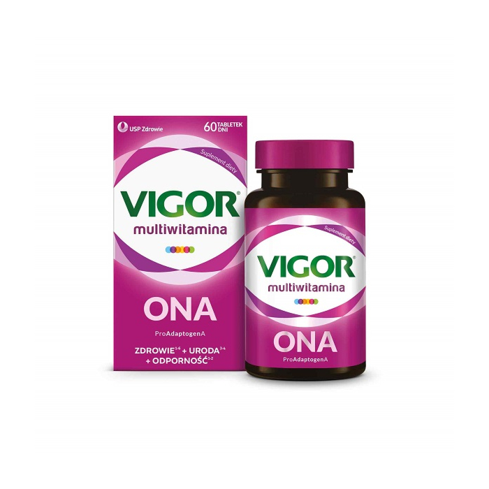 Vigor Multiwitamina Ona, Zestaw witamin i minerałów, Tabletki