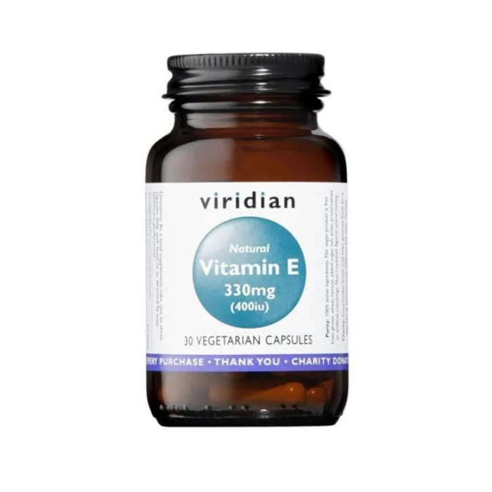 Viridian Naturalna Witamina E 330 mg (400 IU), Kapsułki