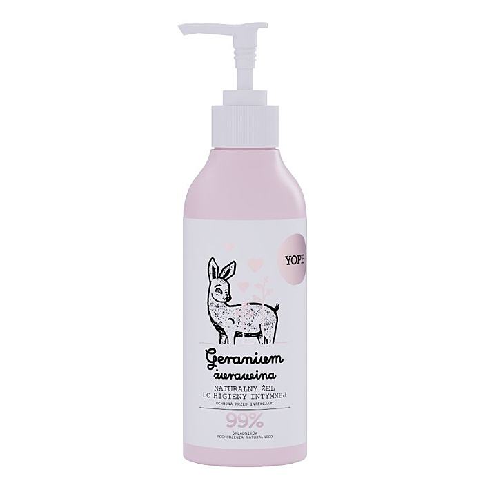 Yope Żel do Higieny Intymnej Geranium i Żurawina