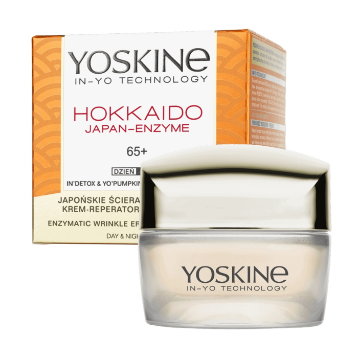 Yoskine Hokkaido Japan- Enzyme, krem do twarzy na dzień i na noc 65+, 50 ml
