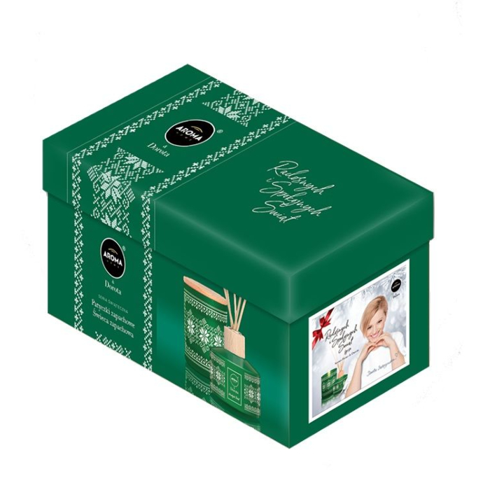 Aroma Home & Dorota Christmas Box Zimowy Las (Świeca & Patyczki )