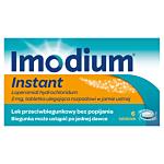 Imodium Instant Tabletki ulegające rozpadowi w jamie ustnej, 6 szt.